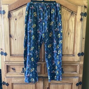 Men MarioKart gray Mario Bowser pajama lounge pants - size XL